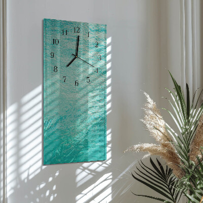 Modern vertical wall clock Water