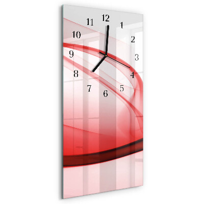 Vertical rectangular wall clock Abstract lines