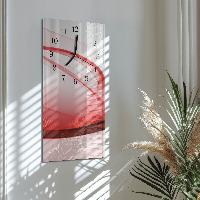 Vertical rectangular wall clock Abstract lines