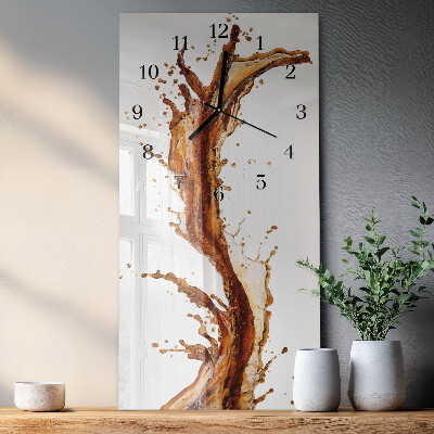 Vertical rectangular wall clock Water