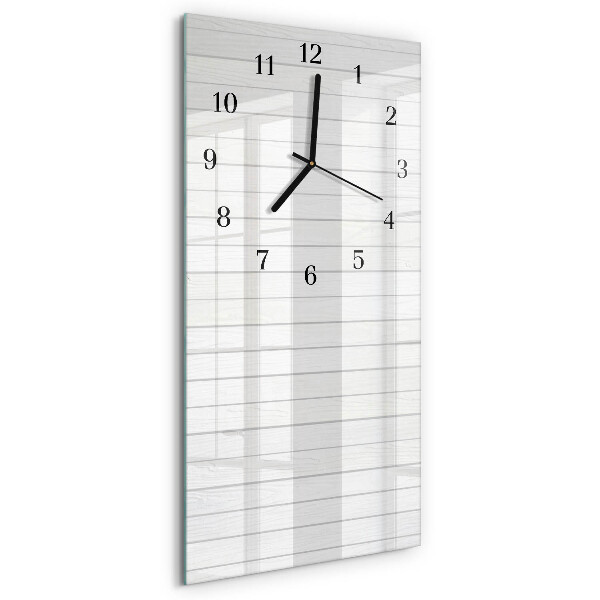 Glass clock vertical Stripes