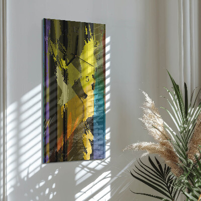Modern vertical wall clock Piece
