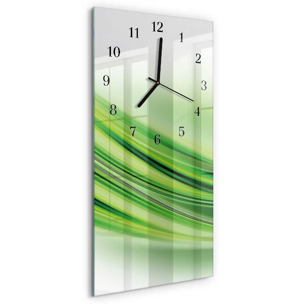 Vertical rectangular wall clock Abstract art