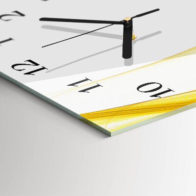 Glass wall clock vertical Abstraction