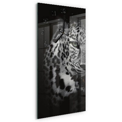 Modern vertical wall clock Tiger