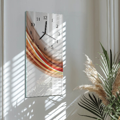 Modern vertical wall clock Abstract lines