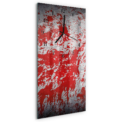 Vertical wall clock Stains
