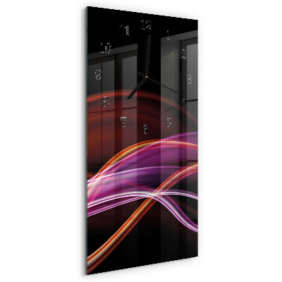 Modern vertical wall clock Abstract art