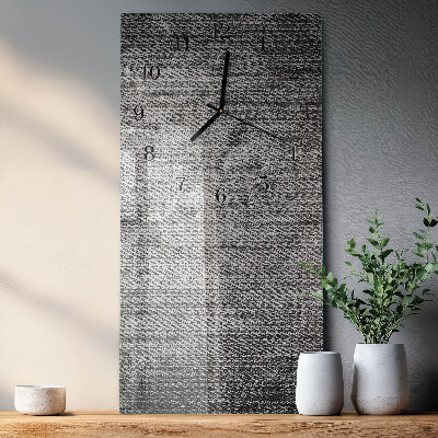 Vertical rectangular wall clock Material