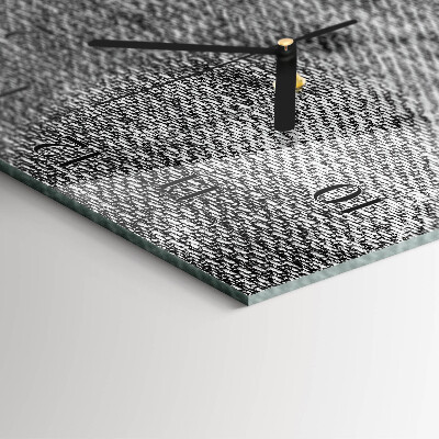 Vertical rectangular wall clock Material