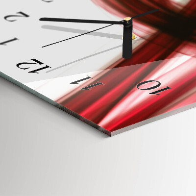 Glass clock vertical Abstract lines