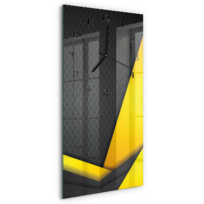 Vertical rectangular wall clock Abstraction