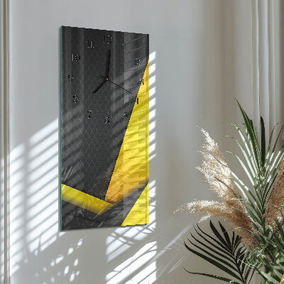 Vertical rectangular wall clock Abstraction