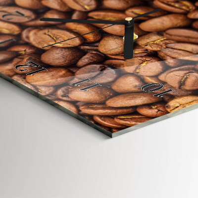 Glass wall clock vertical Beans