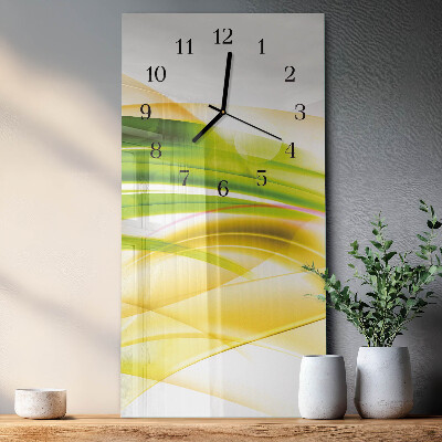 Vertical rectangular wall clock Abstraction