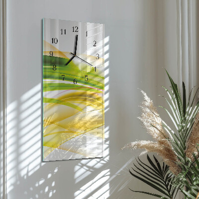 Vertical rectangular wall clock Abstraction