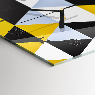 Vertical wall clock Triangles