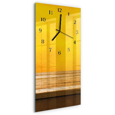 Glass clock vertical Table