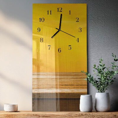 Glass clock vertical Table