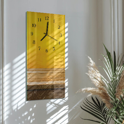 Glass clock vertical Table