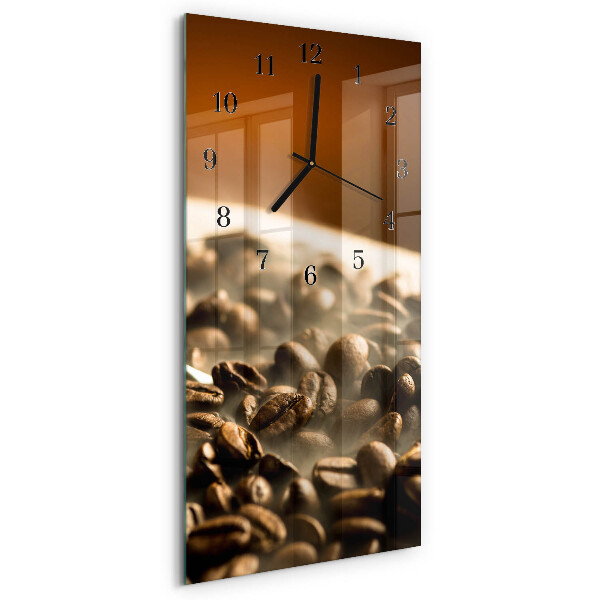 Vertical wall clock Coffee beans