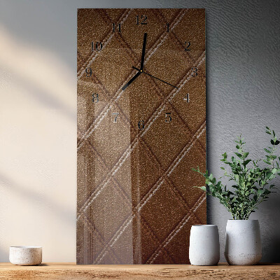 Modern vertical wall clock Diamonds