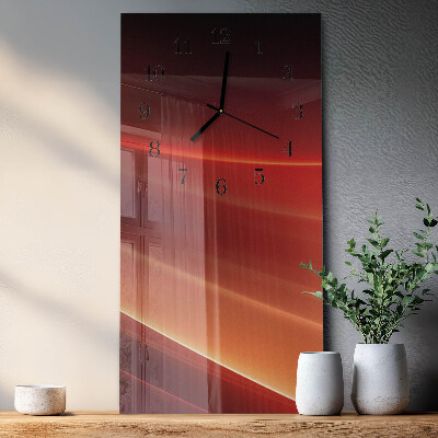 Modern vertical wall clock Abstraction