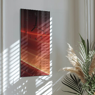 Modern vertical wall clock Abstraction