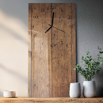 Vertical wall clock Wood