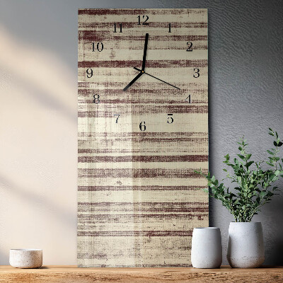 Modern vertical wall clock Oilcloth