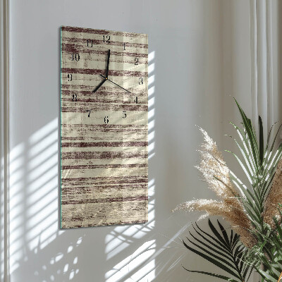 Modern vertical wall clock Oilcloth