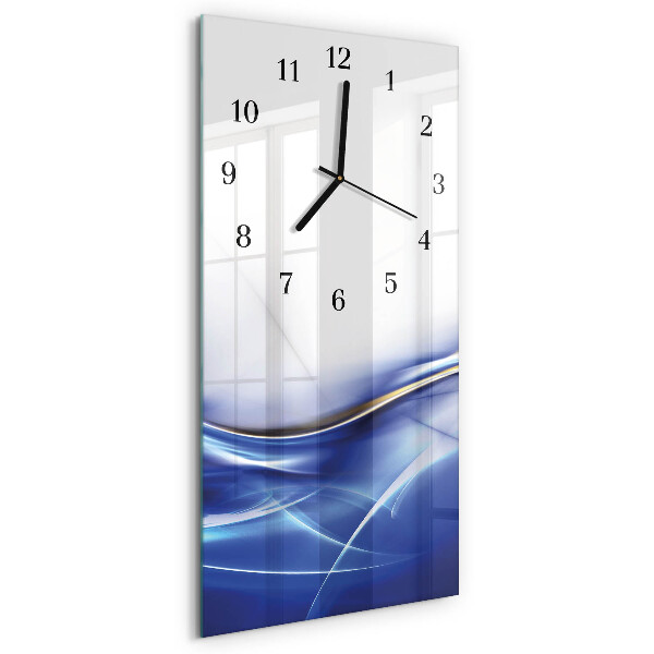 Modern vertical wall clock Abstract lines