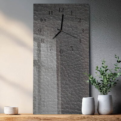 Vertical rectangular wall clock Fur