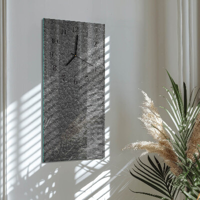 Vertical rectangular wall clock Fur