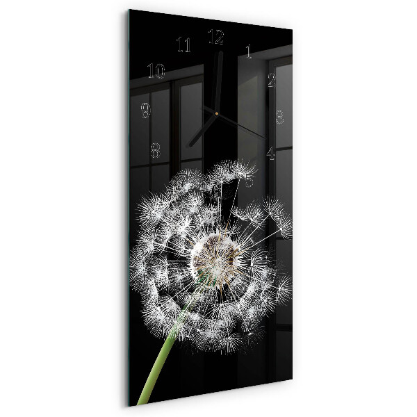 Modern vertical wall clock Dandelion