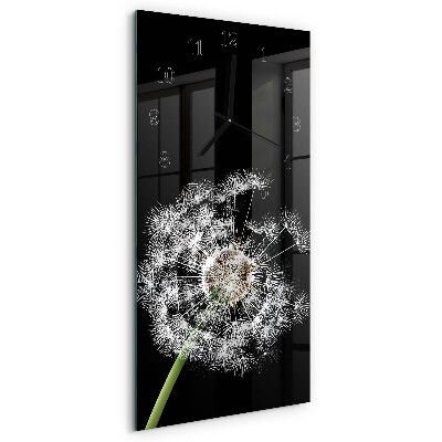 Modern vertical wall clock Dandelion