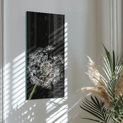 Modern vertical wall clock Dandelion