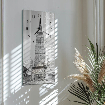 Vertical rectangular wall clock Perspectives