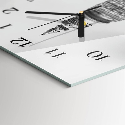 Vertical rectangular wall clock Perspectives