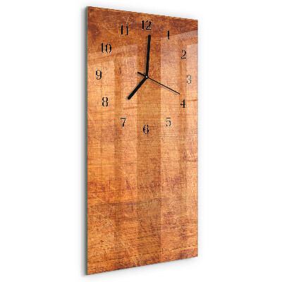 Modern vertical wall clock Wooden boards