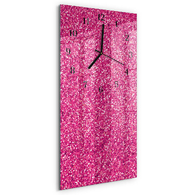 Glass wall clock vertical Appearance