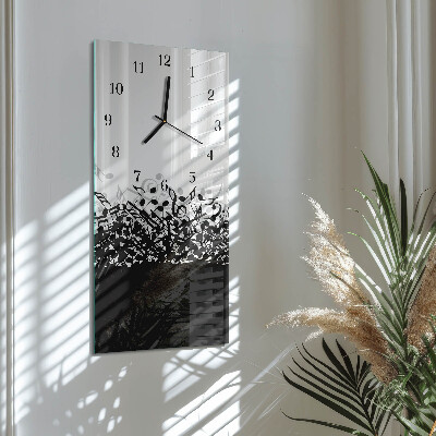 Vertical rectangular wall clock Degrees