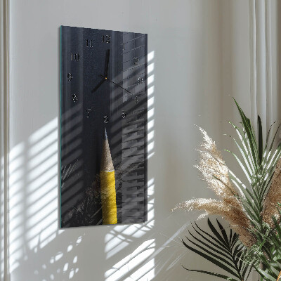 Vertical rectangular wall clock Pencil