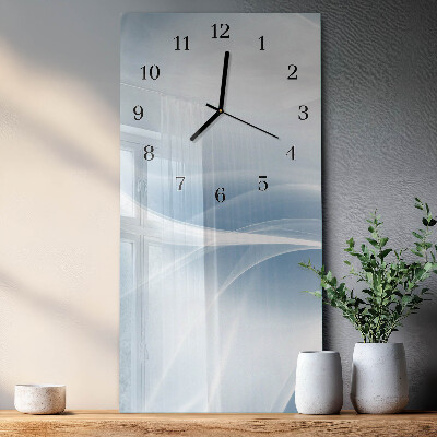 Vertical wall clock Abstract lines
