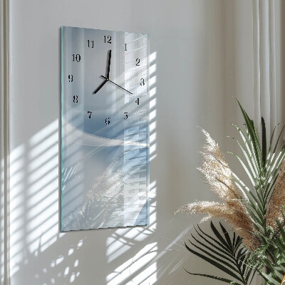 Vertical wall clock Abstract lines