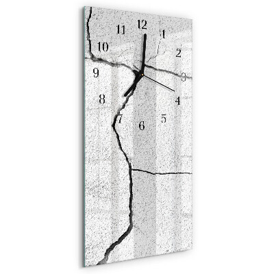 Modern vertical wall clock Rupture