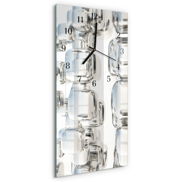 Vertical wall clock 3D cube
