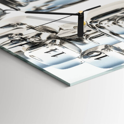 Vertical wall clock 3D cube