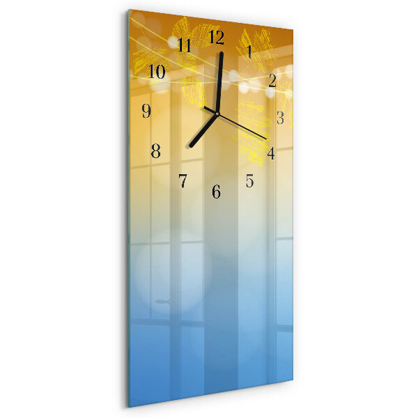 Glass clock vertical Pattern