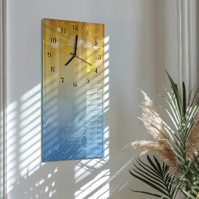 Glass clock vertical Pattern